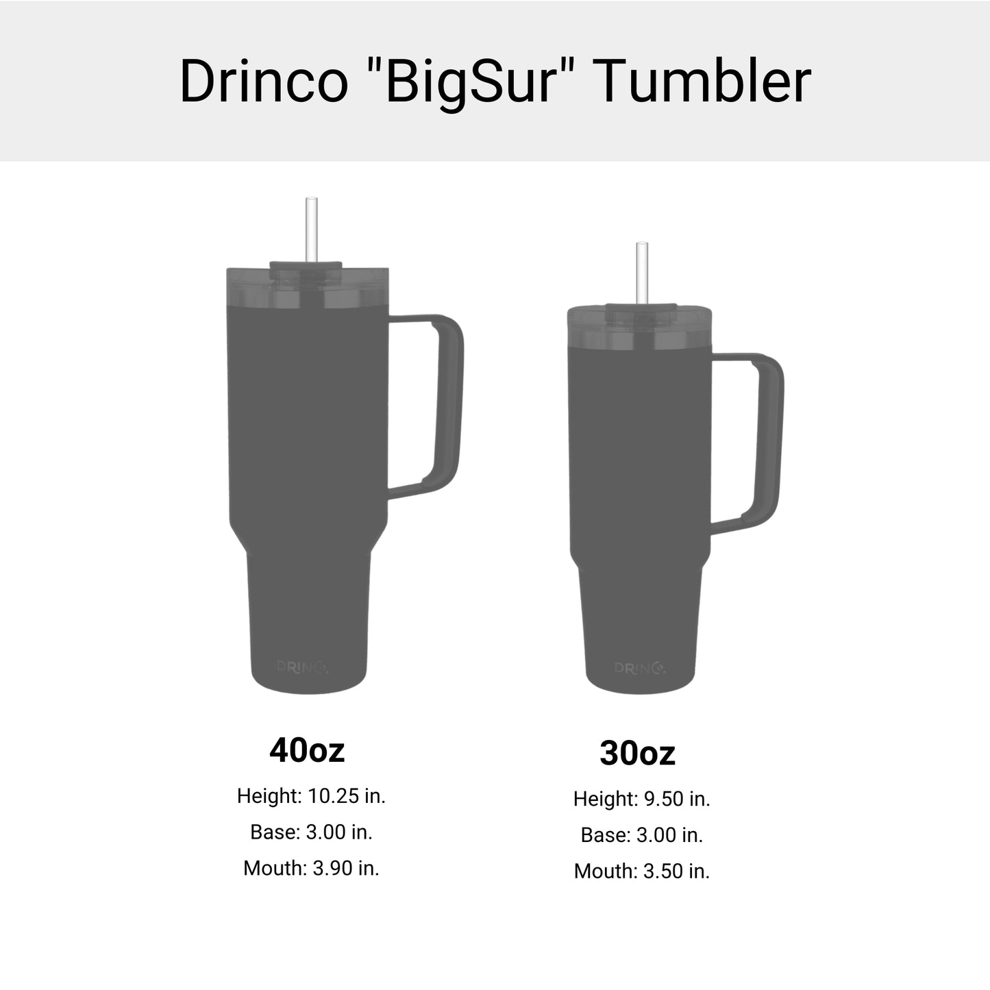 Drinco 40oz Tumbler with Handle